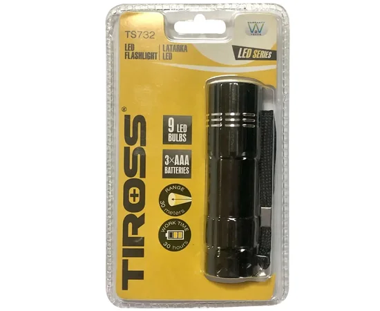 Фонарь TIROSS TS-732 (3xAAA) Черный