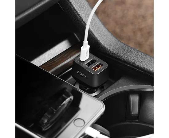 АЗУ Hoco Z15A QC3.0 (3USB/ 4.8A) Черный