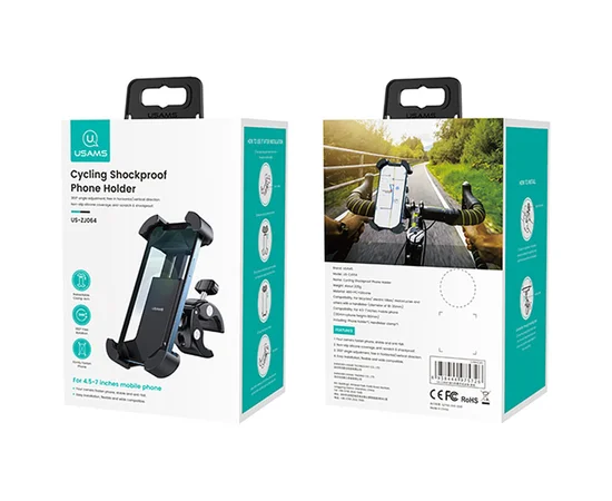 Велодержатель Usams US-ZJ064 Cycling Shockproof Black