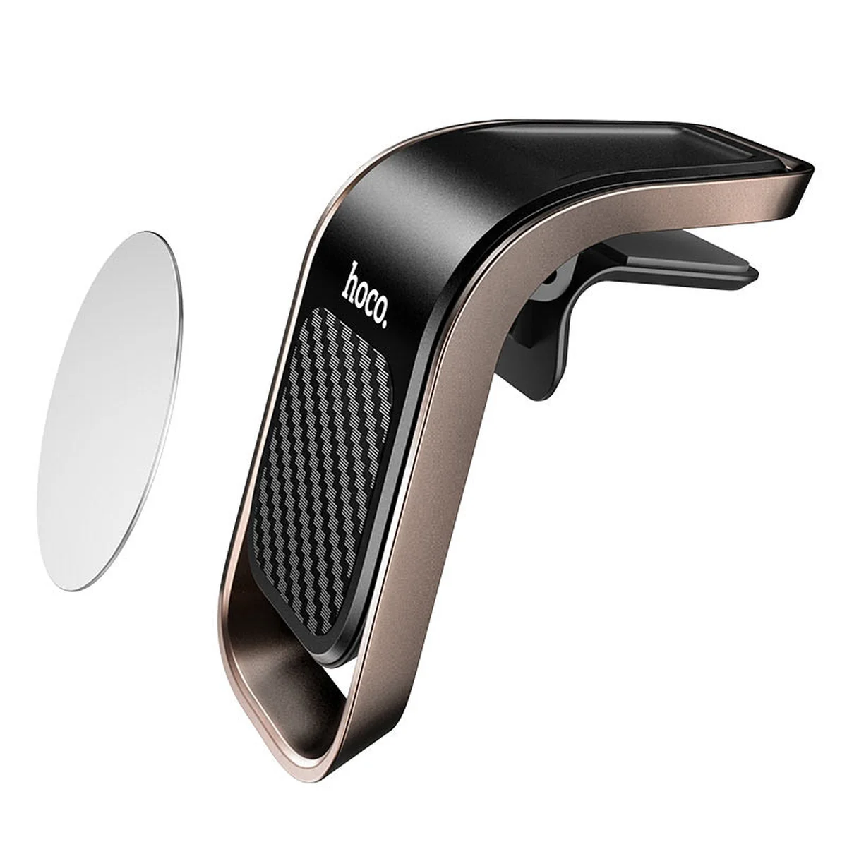 Автодержатель Hoco CA74 магнитный Черно - стальной