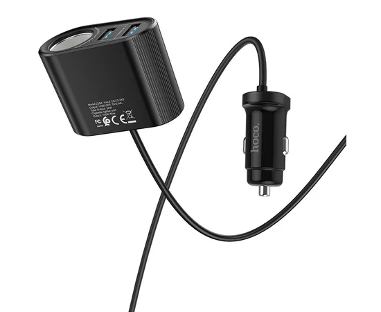 АЗУ Hoco Z35A (1 порт+3USB/2.4A) Черный