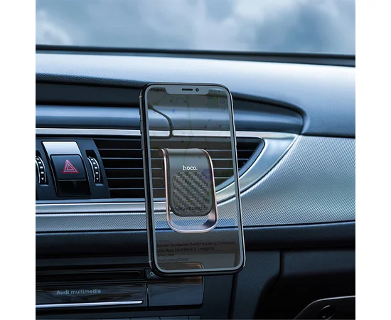 Автодержатель Hoco CA74 магнитный Черно - стальной
