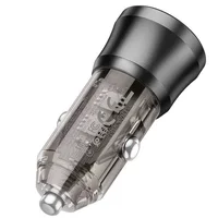 АЗУ Borofone BZ25 Journey PD38W (1C/1A) Transparent black