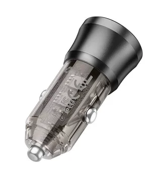 АЗУ Borofone BZ25 Journey PD38W (1C/1A) Transparent black