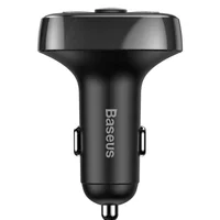 АЗУ FM модулятор Baseus Standart Edition 2.4A 2USB (CCTM-01) Черный