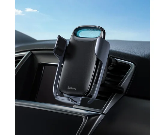 Автодержатель с БЗУ Baseus Milky Way Electric Bracket Черный