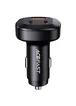 АЗУ Acefast B3 66W(USB-C+USB-C+USB-A) three-port metal car charger Black