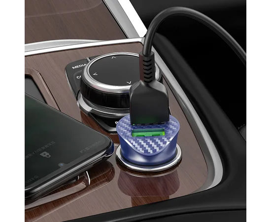 АЗУ Hoco Z39 QC3.0 (2USB) + Type-C Синий