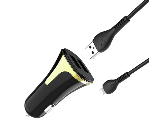 АЗУ Hoco Z31 QC3.0 (2USB/3.4A) + lightning Черный