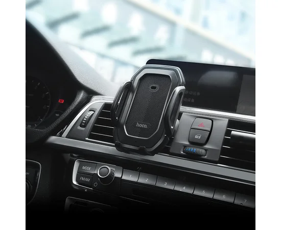 Автодержатель Hoco CA32 с автозахватом Черный