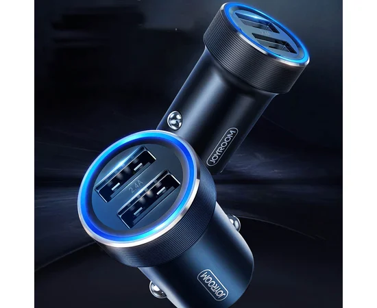 АЗУ Joyroom C-A01 (2 USB /2.4A) Темно-серый