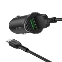 АЗУ Hoco Z39 QC3.0 (2USB) + MicroUSB Черный