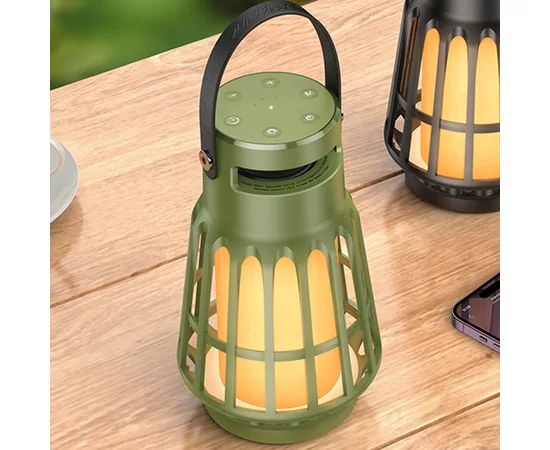 Bluetooth Колонка Hoco BS61 Wild fun outdoor campinh light Olive Green