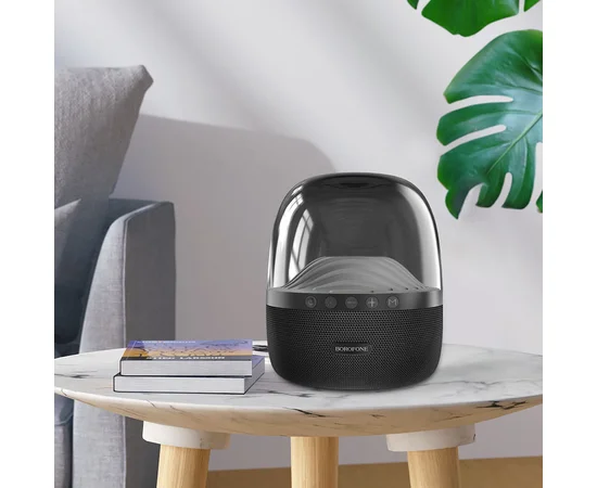 Bluetooth Колонка Borofone BP8 Glazed colorful luminous Черный