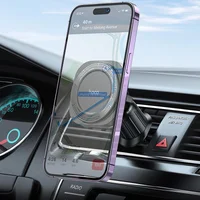 Автотримач Hoco H28 Rainbow ring magnetic (air outlet) Black