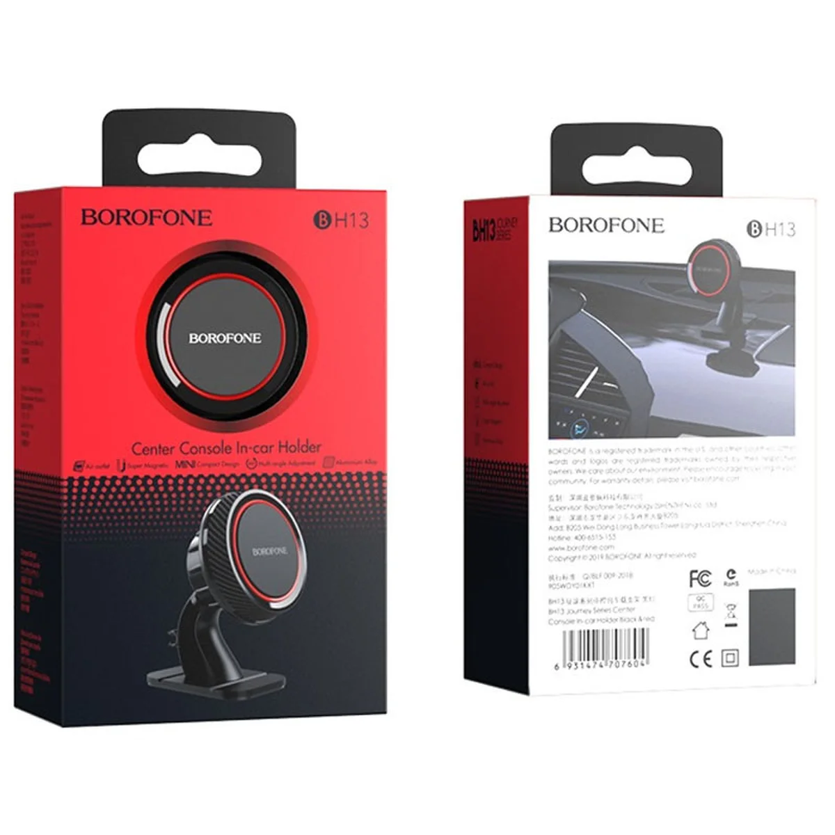 Автодержатель Borofone BH13 Черный