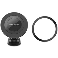 Автодержатель Borofone BH91 Ring magnetic (center console) Black