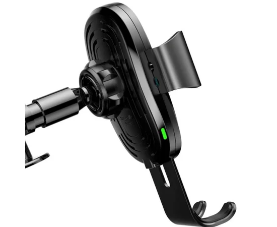 Автодержатель Baseus Gravity (WXYL-A01) (на присоске) c беспроводной зарядкой Черный