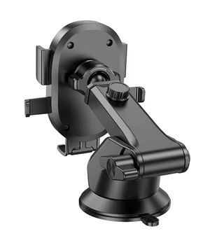 Автодержатель Borofone BH93 Grand one-button (center console) Black
