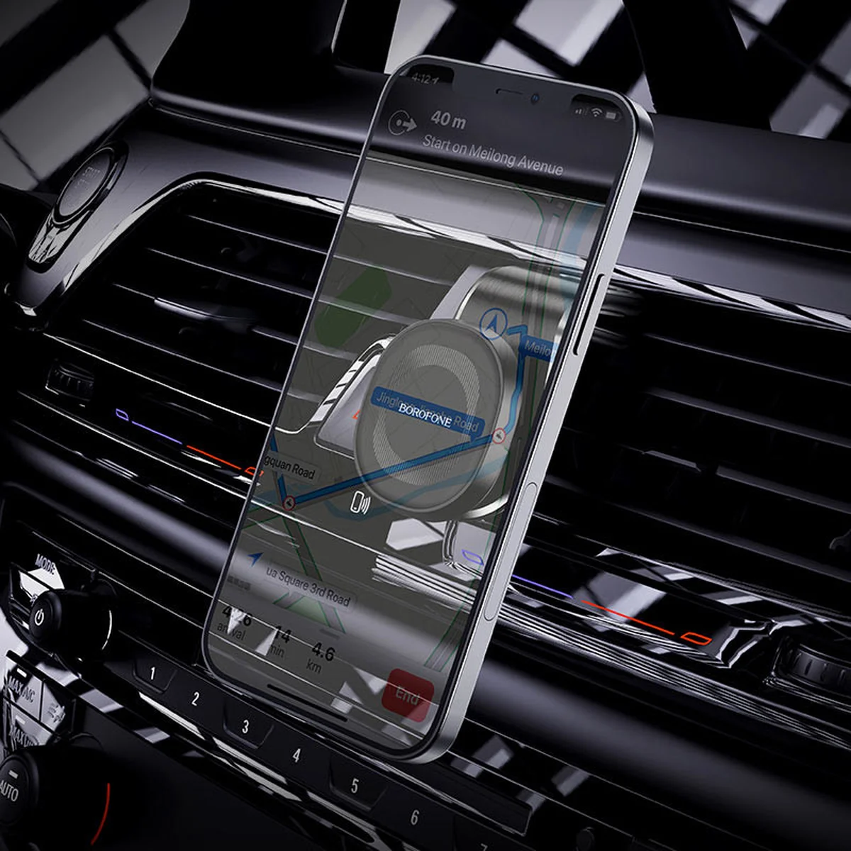 Автодержатель Borofone BH40 Черный