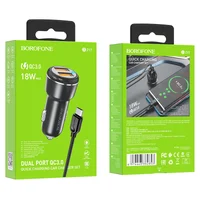 АЗУ Borofone BZ17 QC3.0 (2USB/3A) + MicroUSB Черный