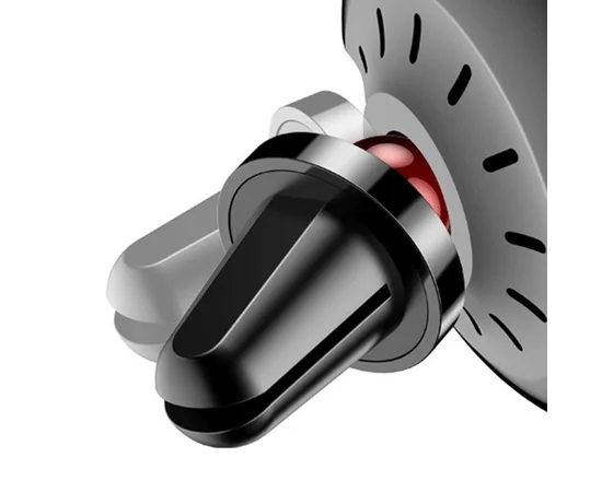 Автодержатель USAMS US-CD44 Magnetic Air Vent с QI зарядкой Черный