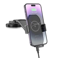 Автодержатель с БЗУ Borofone BH206 Wireless Charging Car Черный