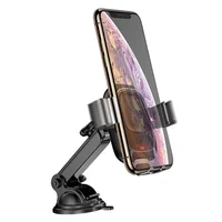 Автотримач із БЗУ Baseus Smart Vehicle Bracket (Osculum Type) (WXZN-B01) Чорний