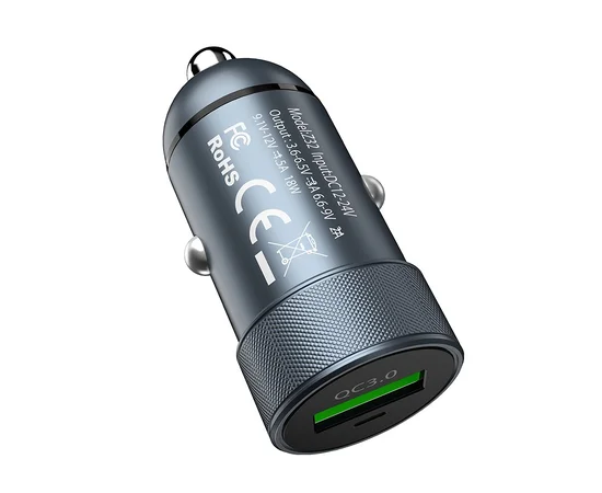 АЗУ Hoco Z32 QC3.0 (1USB/1,5A) Серый
