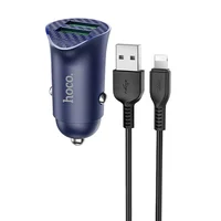 АЗУ Hoco Z39 QC3.0 (2USB) + Lightning Синий