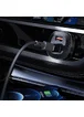 АЗУ Acefast B3 66W(USB-C+USB-C+USB-A) three-port metal car charger Black