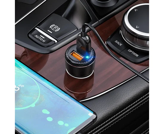 АЗУ Borofone BZ17 QC3.0 (2USB/3A) + Type-C Чорний