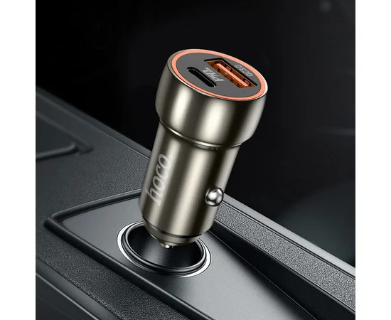 АЗУ Hoco Z46A Blue whale PD 20W + QC3.0 Metal gray