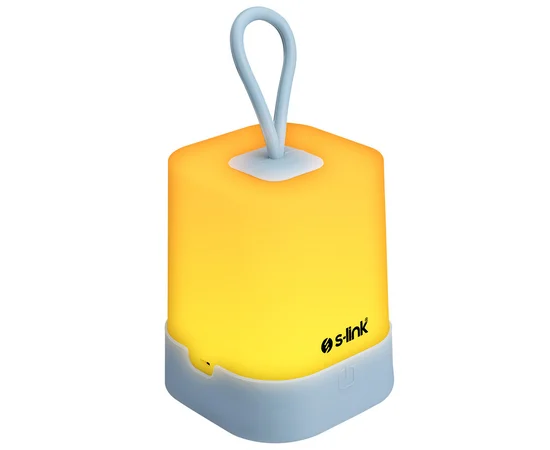 Фонарь аккумуляторный S-link SL-F141 1W Led 1200mAh Rechargeable Touch On/Off Голубой