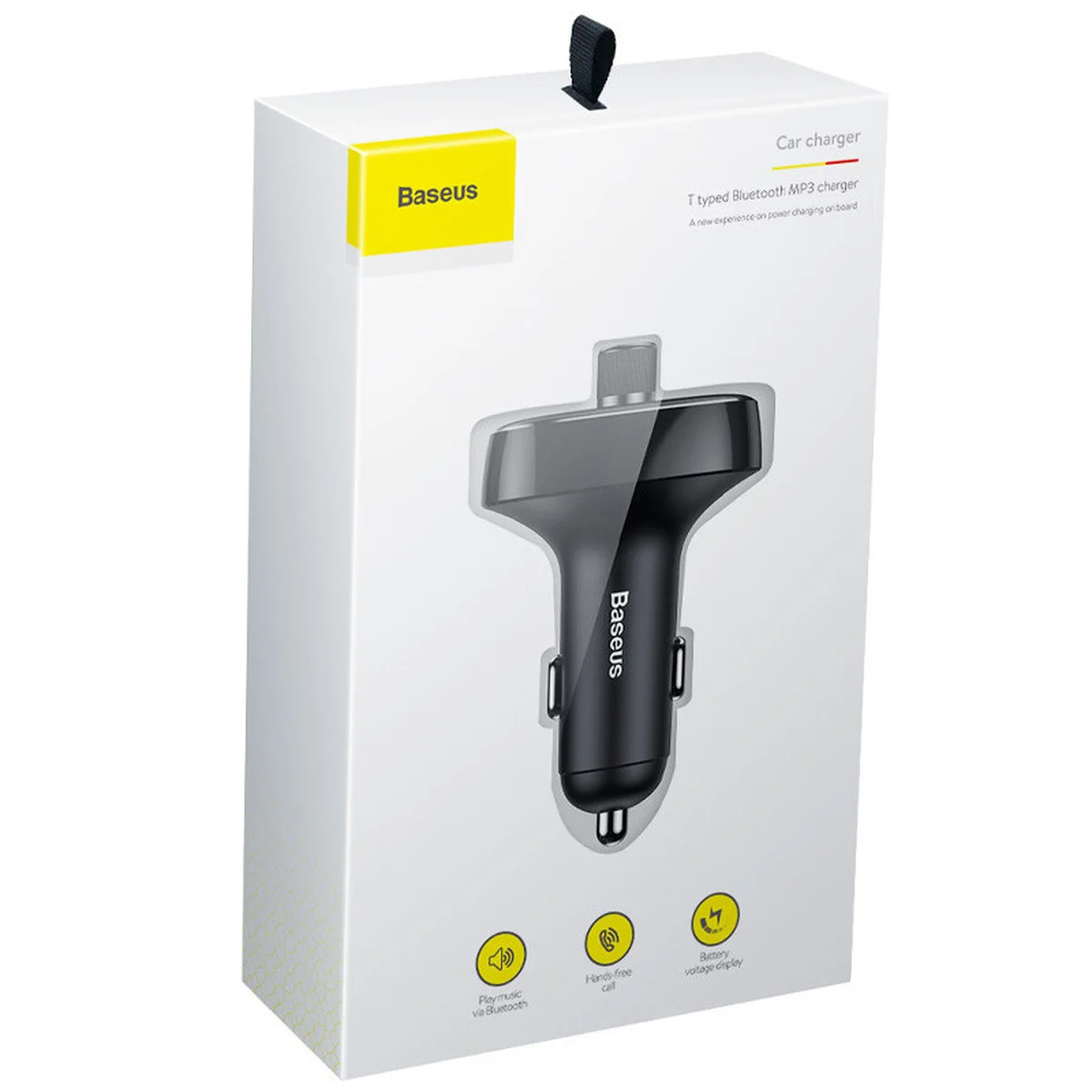 АЗУ FM модулятор Baseus 2.4A 2USB (CCALL-TM) Черный