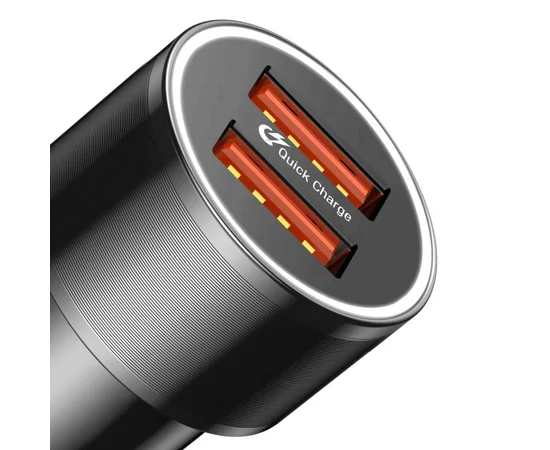 АЗУ Baseus Small Screw 3.4A 2USB Black