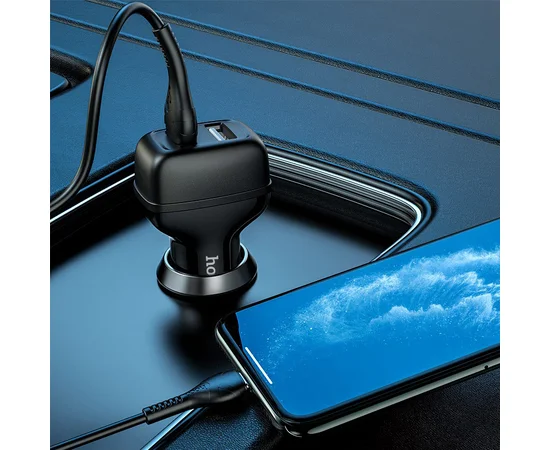 АЗУ Hoco Z36 (2USB/2.4A) + lightning Черный