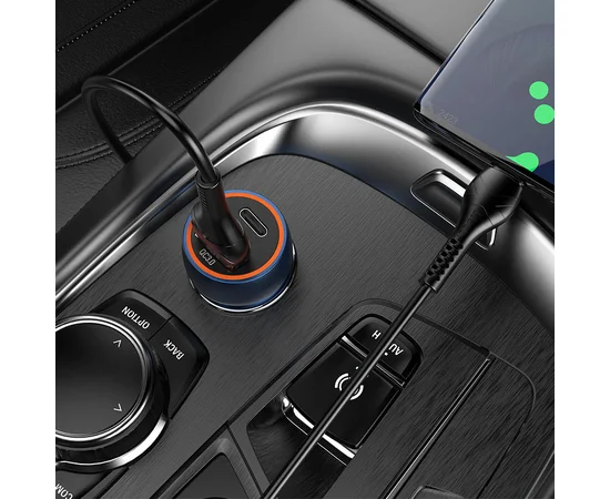 АЗУ Hoco Z46A Blue whale PD 20W + QC3.0 + Type-C Metal gray