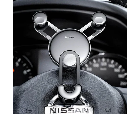 Автодержатель Baseus YY Vehicle-Mounted with Lightning Cable Black