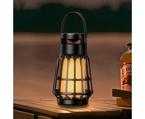 Bluetooth Колонка Hoco BS61 Wild fun outdoor campinh light Magic black night