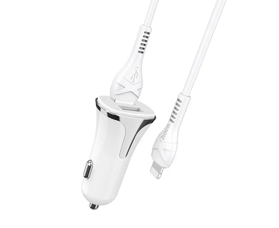 АЗУ Hoco Z31 QC3.0 (2USB/3.4A) + lightning Белый
