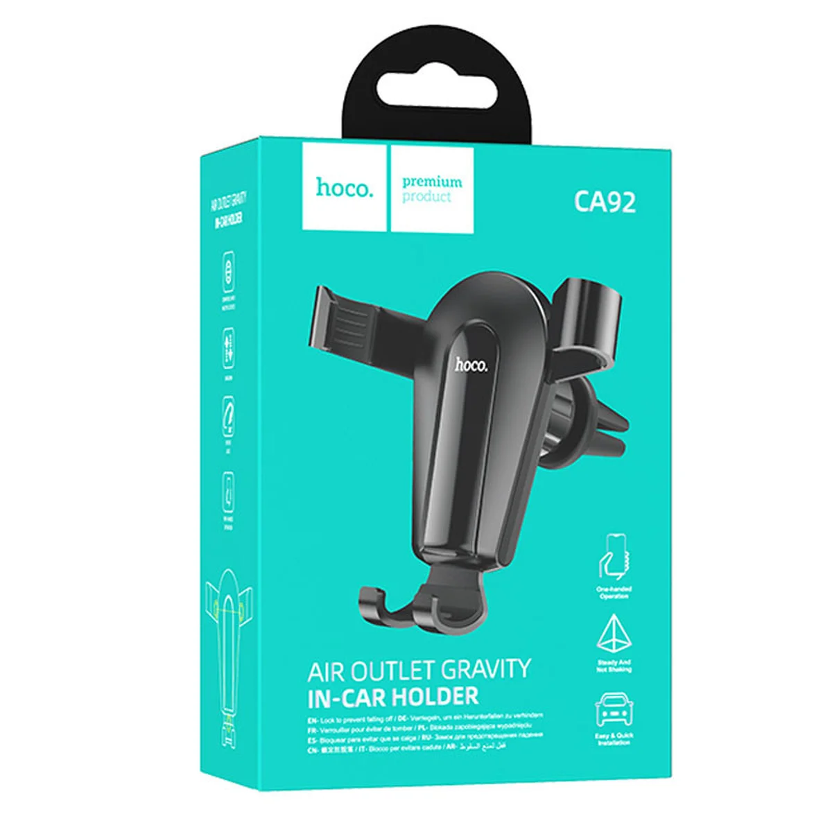 Автодержатель Hoco CA92 Черный