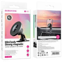 Автодержатель Borofone BH91 Ring magnetic (center console) Black