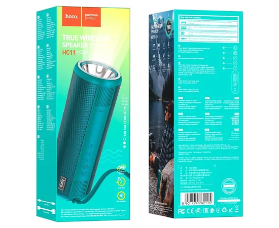 Bluetooth Колонка Hoco HC11 Bora sports Бірюзовий