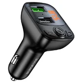 АЗУ FM модулятор Borofone BC41 Eminency QC3.0 Чорний