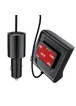 АЗУ Acefast B8 digital display car HUB charger Black