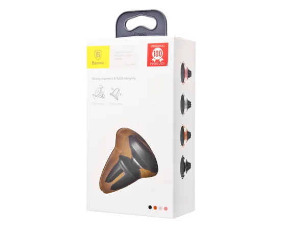 Автодержатель Baseus (SUER-A01) Small Ears Magnetic Suction Bracket Air Outlet Black