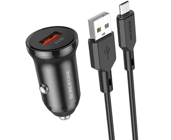 АЗУ Borofone BZ18 QC3.0 + MicroUSB Черный