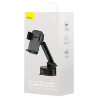 Автоутримувач Baseus Easy Control Clamp Pro (Suction Cup Version) (SUYK020001) Black
