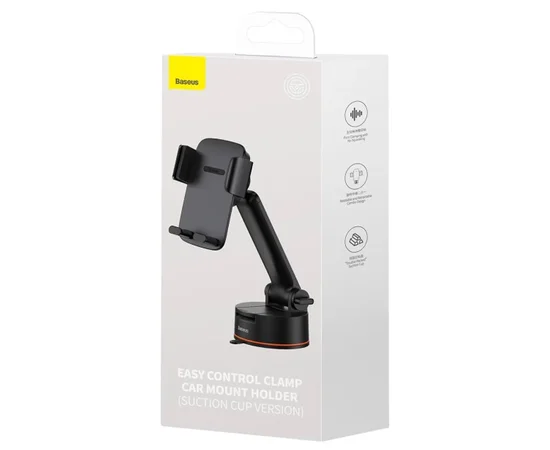 Автодержатель Baseus Easy Control Clamp Pro (Suction Cup Version) (SUYK020001) Black